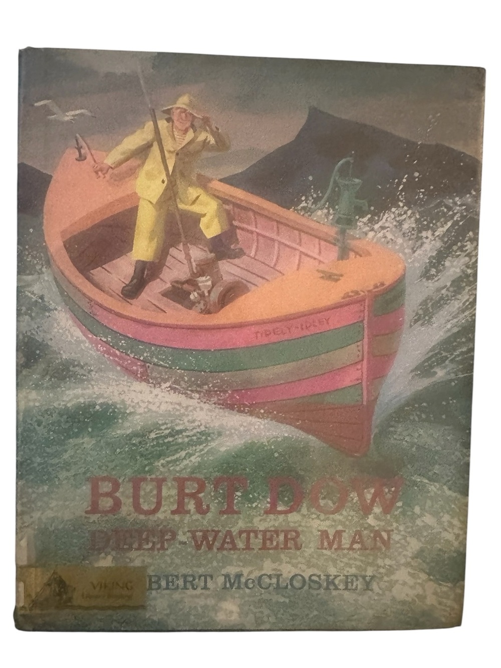 Burt Dow Deep-Water Man Robert McCloskey 1964 2nd Printing Viking HC DJ Ex-Libra